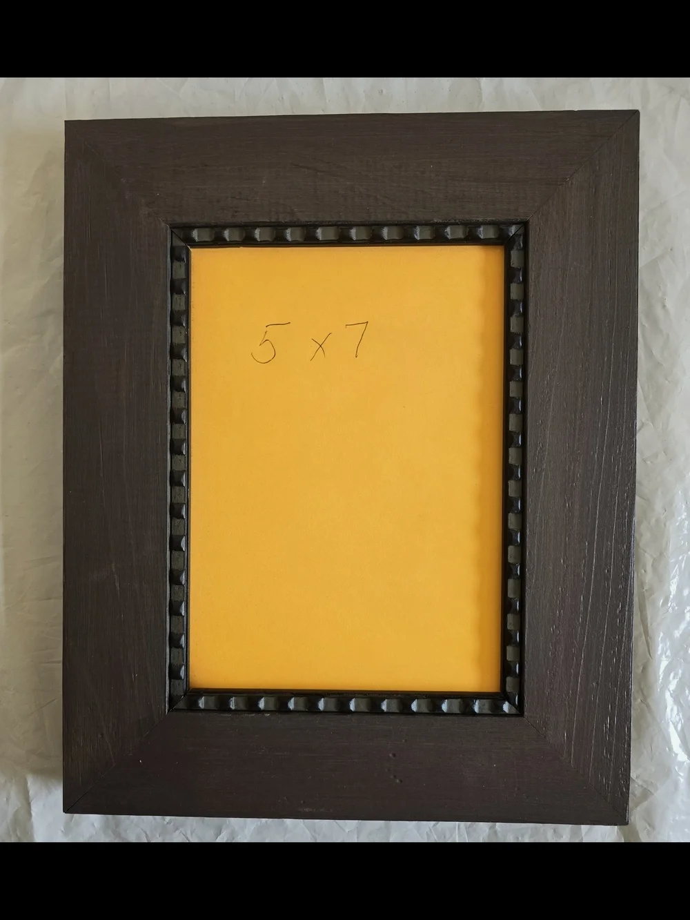 Classic Wooden Picture Frame - Dark Brown 5x7 Photo New Heavy Wood